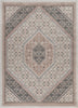 5’ x 7’ Gray and Blush Traditional Area Rug