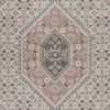 5’ x 7’ Gray and Blush Traditional Area Rug