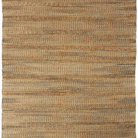 5’ x 8’ Tan and Gray Intricately Handwoven Area Rug