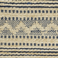 5’ x 8’ Blue and Beige Chevron Striped Area Rug