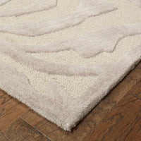 5’ x 8' Taupe Zebra Pattern Area Rug