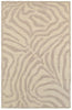 8’ x 10' Taupe Zebra Pattern Area Rug