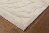 8’ Round Taupe Zebra Pattern Area Rug