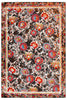 5’ x 7’ Black Radiant Floral Imagination Area Rug