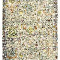 4’ x 6’ Beige Abstract Garden Area Rug