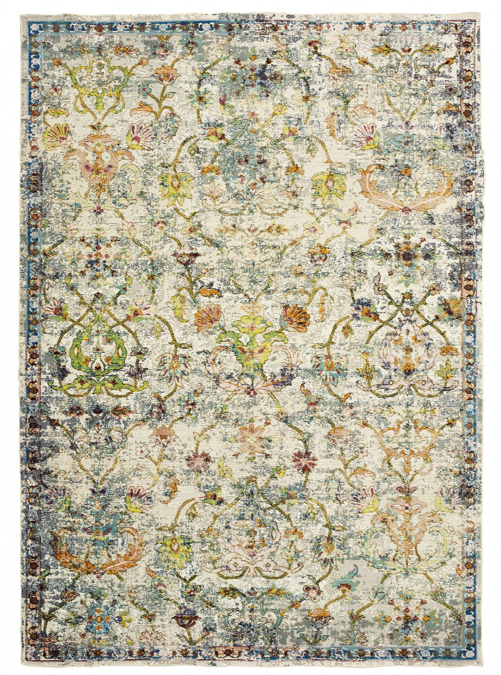 8’ x 10’ Beige Abstract Garden Area Rug