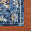 8’ x 10’ Blue and Gold Jacobean Area Rug