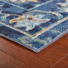 8’ x 10’ Blue and Gold Jacobean Area Rug