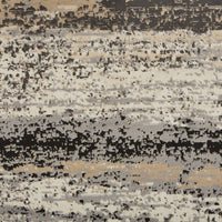 8’ x 10’ Beige and Black Abstract Desert Area Rug