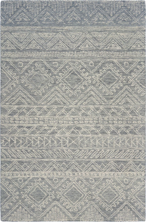 3’ x 5’ Gray Geometric Pattern Area Rug