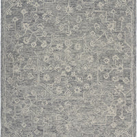 5’ x 7’ Gray Floral Finesse Area Rug