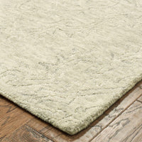 9’ x 12’ Light Green Floral Paradise Area Rug