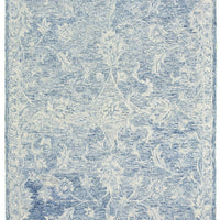 9’ x 12’ Blue and Ivory Interlacing Vines Area Rug