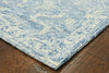 9’ x 12’ Blue and Ivory Interlacing Vines Area Rug