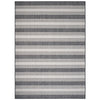 5’ x 7’ Gray Striped Indoor Outdoor Area Rug