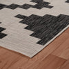 8’ x 10’ Gray Geometric Indoor Outdoor Area Rug