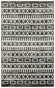 8’ x 10’ Black and White Geometric Area Rug