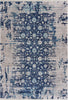 9’ x 12’ Blue and Tan Traditional Area Rug