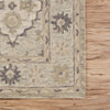 5’ x 8’ Pale Green and Cream Decorative Area Rug