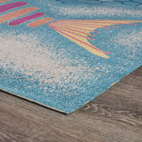 2’ x 3’ Blue Triple Fish Indoor Outdoor Scatter Rug