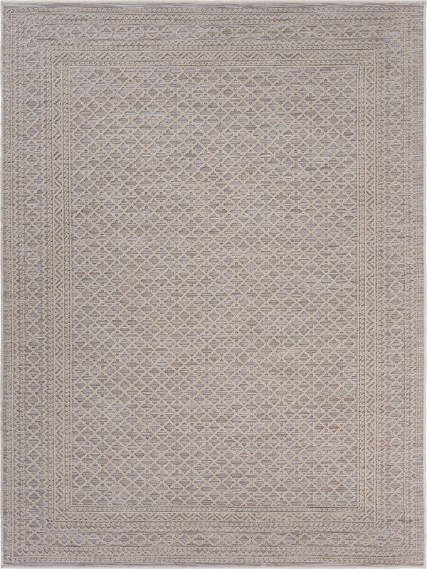 8’ x 10’ Gray Classic Indoor Outdoor Area Rug