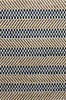 5’ x 7’ Brown and Navy Striped Area Rug