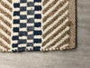 5’ x 7’ Brown and Navy Striped Area Rug