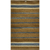 7’ x 9’ Tan and Blue Striped Area Rug