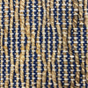 2’ x 4’ Navy and Tan Lattice Fringed Area Rug