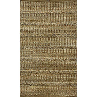 2’ x 3’ Gray and Tan Braided Stripe Scatter Rug