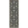 2’ x 7’ Gray Floral FIligree Runner Rug