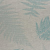 5’ x 7’ Teal Fern Leaves Indoor Outdoor Area Rug