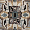 5’ Gray and Beige Medallion Area Rug