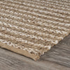 2’ x 6’ Tan and Beige Braided Stripe Runner Rug