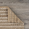 2’ x 6’ Tan and Beige Braided Stripe Runner Rug