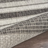 2’ x 3’ Monochrome Striped Indoor Outdoor Scatter Rug