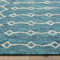 3’ x 5’ Blue Array Indoor Outdoor Area Rug