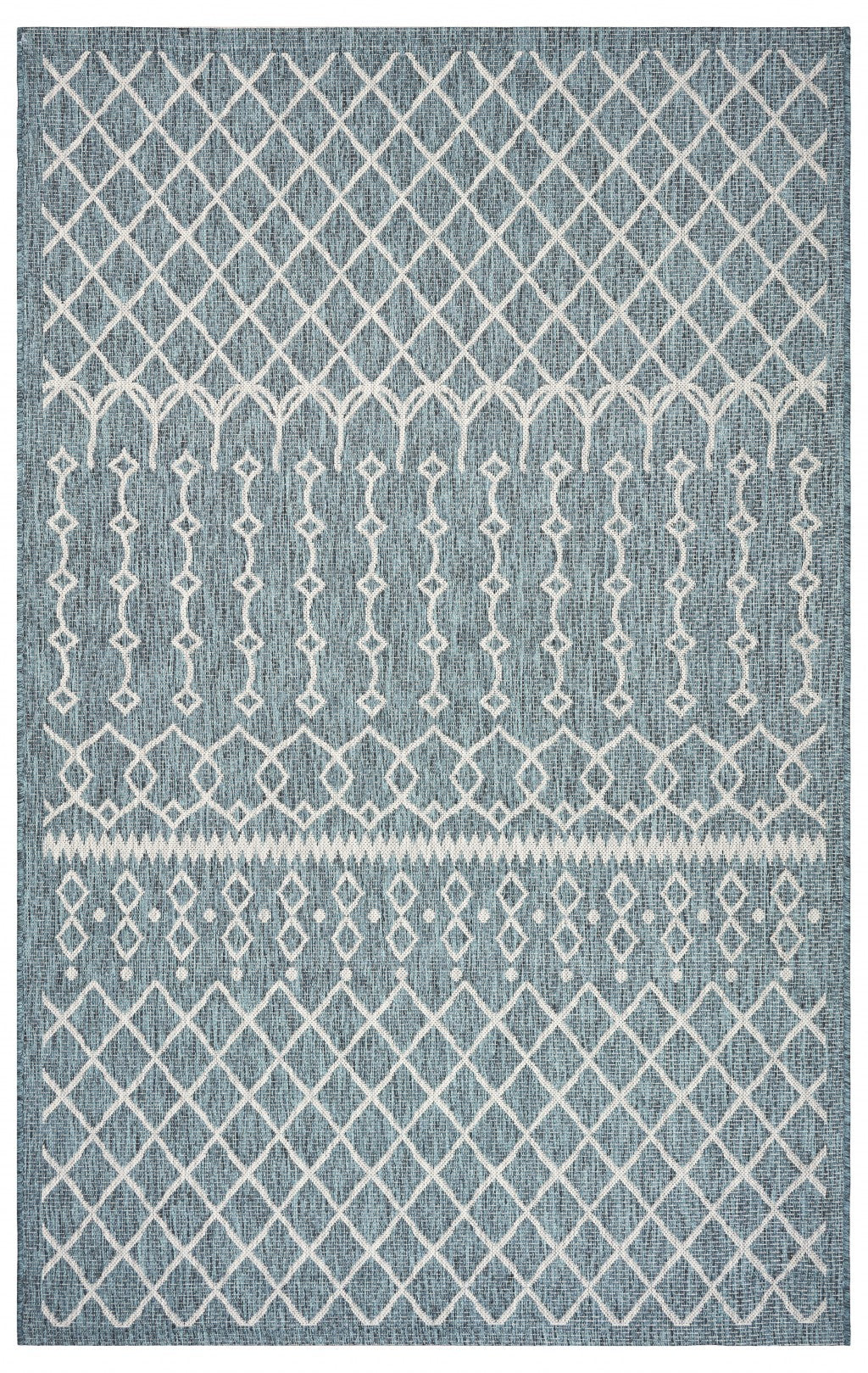 8’ x 10’ Blue Array Indoor Outdoor Area Rug