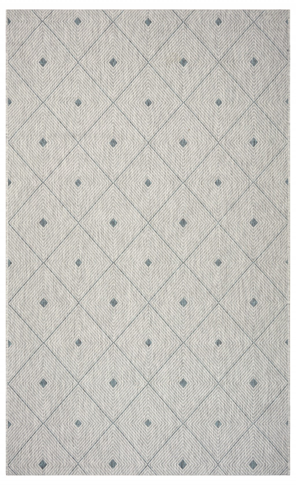 5’ x 8’ Blue Diamonds Indoor Outdoor Area Rug