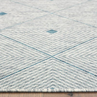 5’ x 8’ Blue Diamonds Indoor Outdoor Area Rug