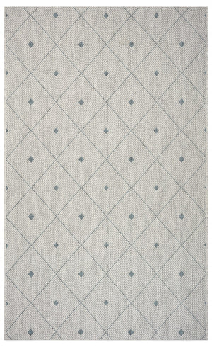 5’ x 8’ Blue Diamonds Indoor Outdoor Area Rug