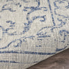 8’ x 10’ Blue Ornate Indoor Outdoor Area Rug