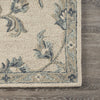 7’ x 9' Beige and Blue Filigree Area Rug