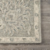 7’ x 9' Light Gray Floral Area Rug