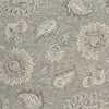 7’ x 9' Light Gray Floral Area Rug