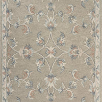 7’ x 9' Sage and Cream Filigree Area Rug