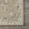 7’ x 9' Sage and Cream Filigree Area Rug