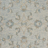 7’ x 9’ Blue and Cream Filigree Area Rug