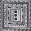 3’ x 5’ Grayscale Geometric Center Area Rug