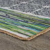 3’ x 5’ Blue and Green Chindi Area Rug